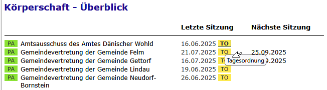 ein HardCopy zur Anschauung